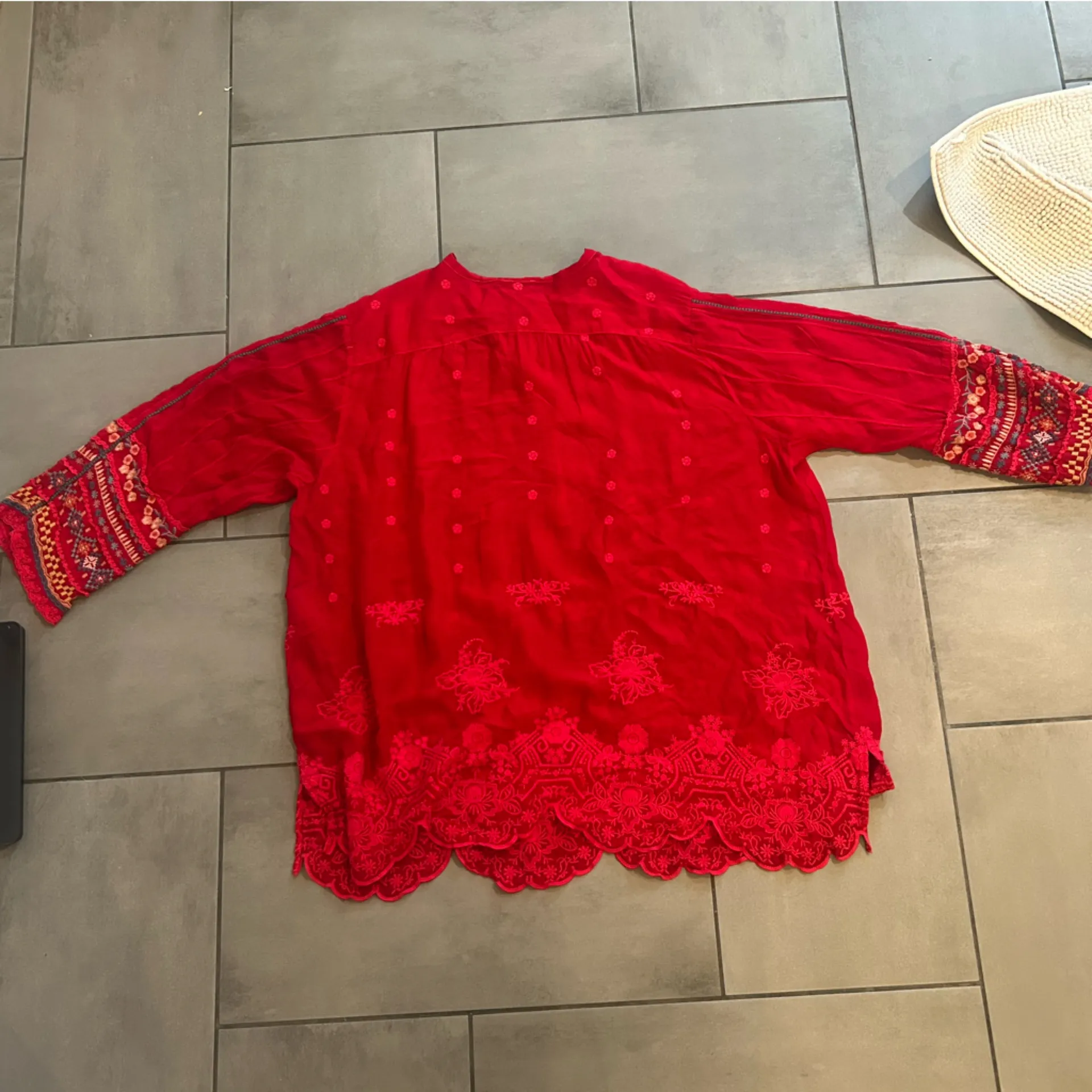 Johnny Was Red Tunic Dress - Image 3