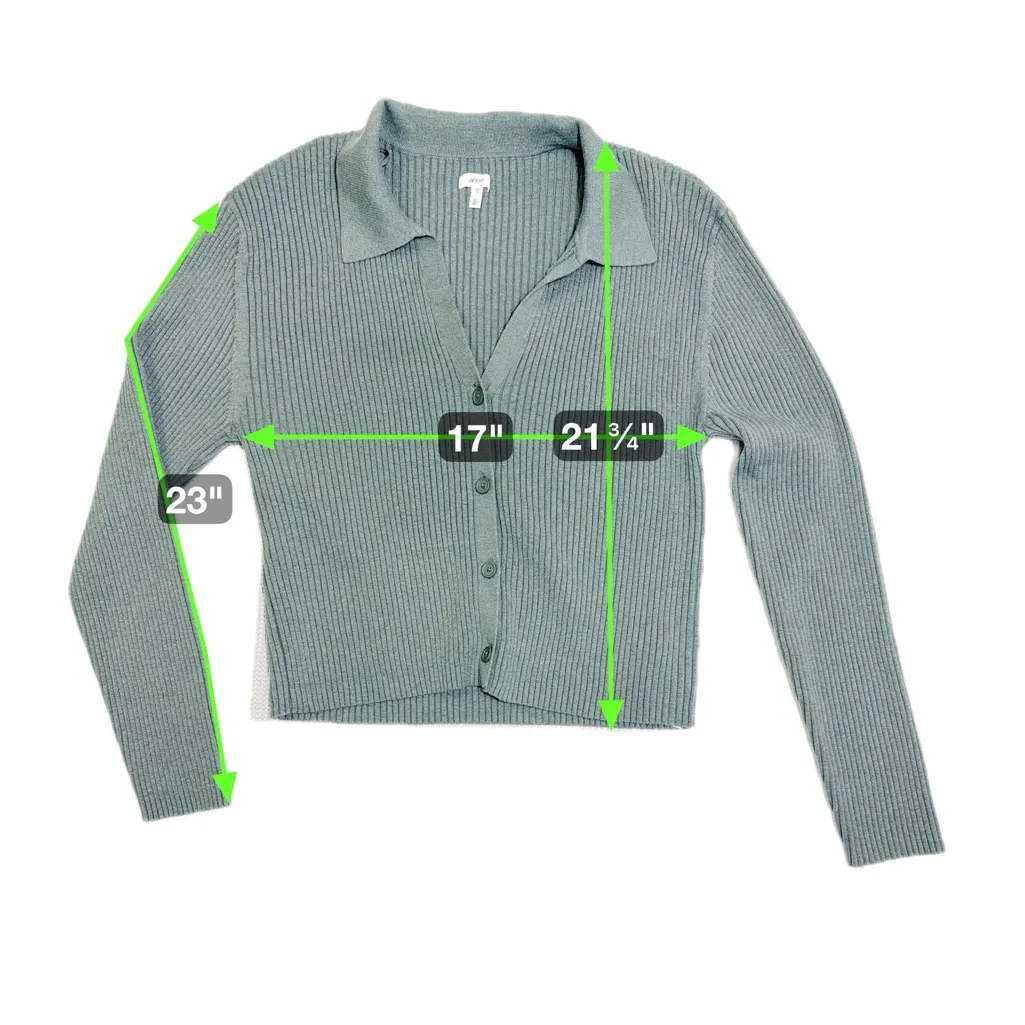 Aerie Gotta Jet Button Down Sweater‎ Polo size XXL - Image 9