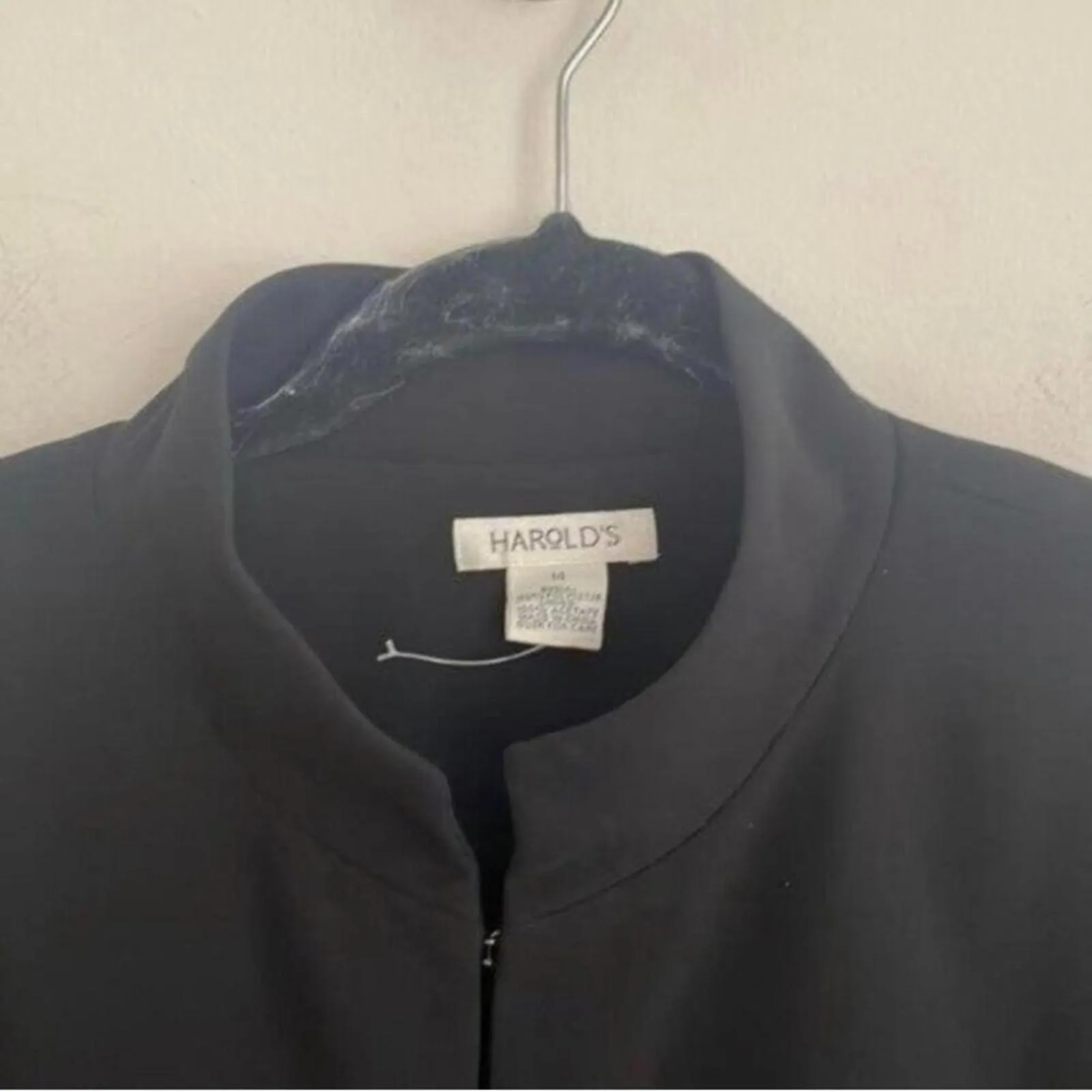 Harold’s Plus Size Black Long Sleeve Sparkle Sequin Trench Coat Jacket - Image 2