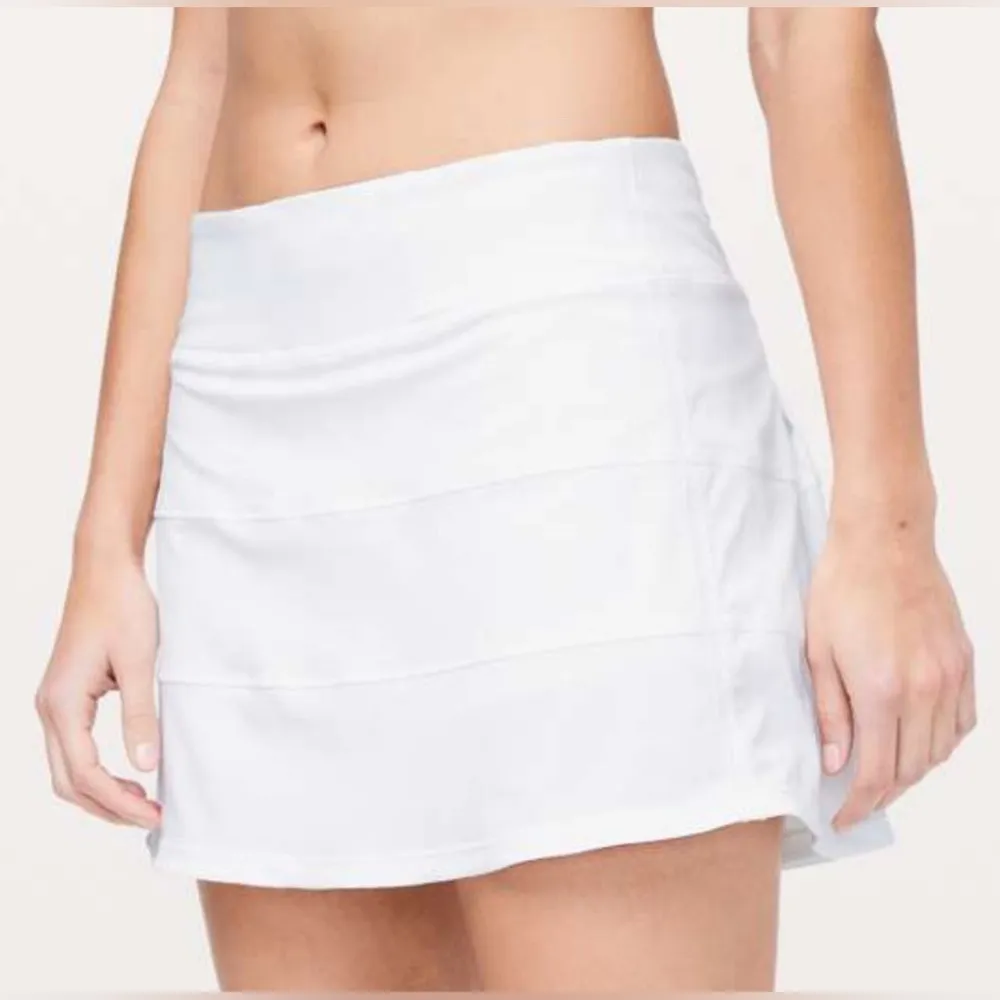 Lululemon Pace Rival mini skort pleated Skirt shorts mid rise 15" tennis zipper - Image 2