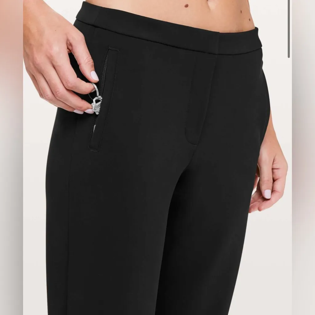 Lululemon On The Move Pant High Rise Black Casual Travel Women's 4 - Image 3
