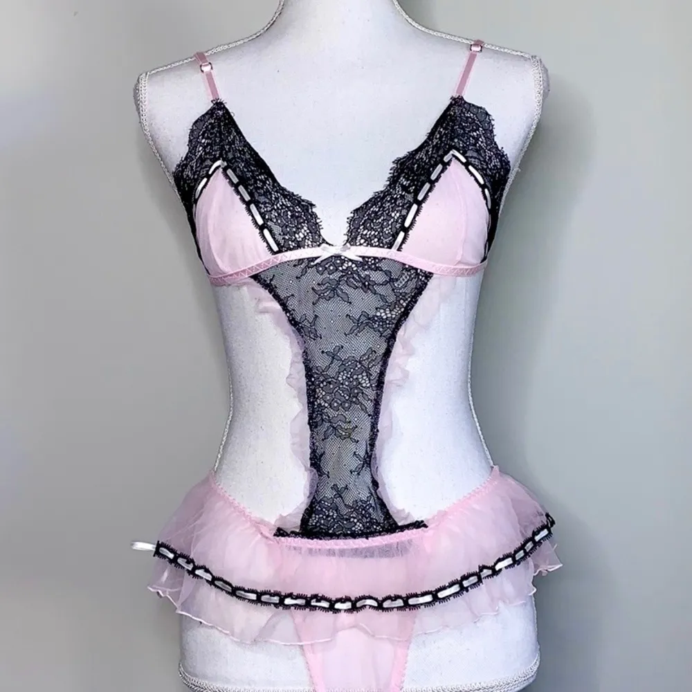 Rare Victoria’s Secret Ballerina Cutout Teddy - Image 2