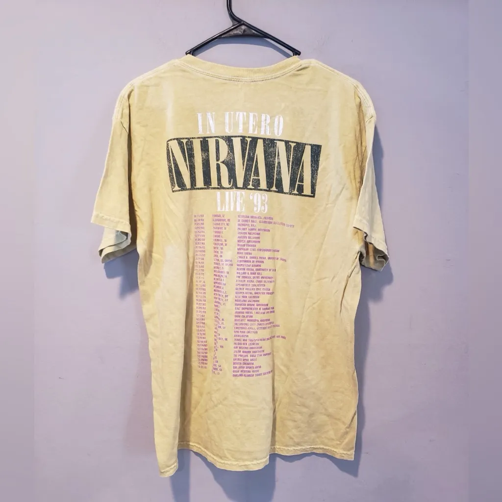 NIRVANA Light Yellow  Graphic Tee - Image 2