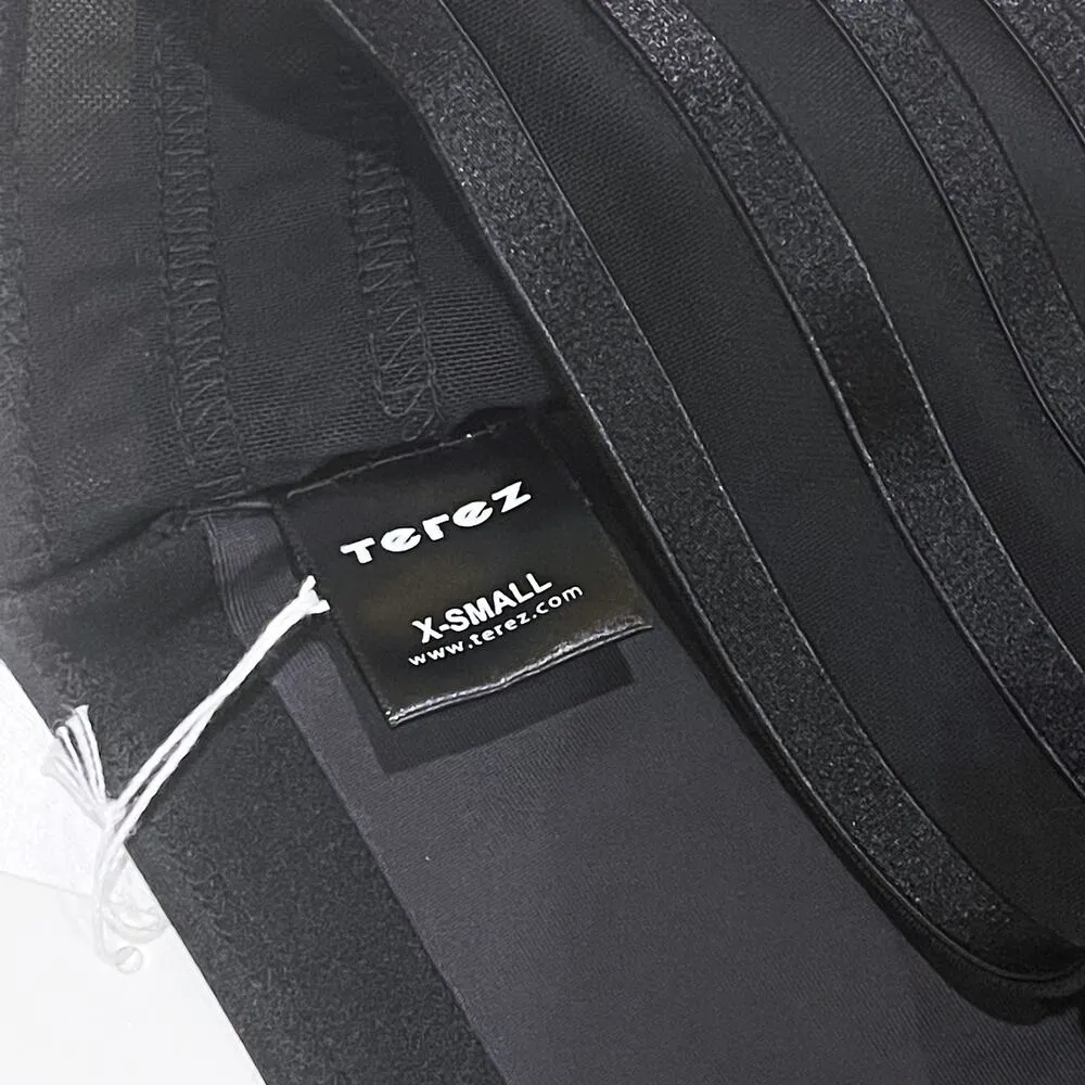 NEW Terez XS Mesh Back Sports Bra Black Strappy Workout Crop Top Gym - Image 7