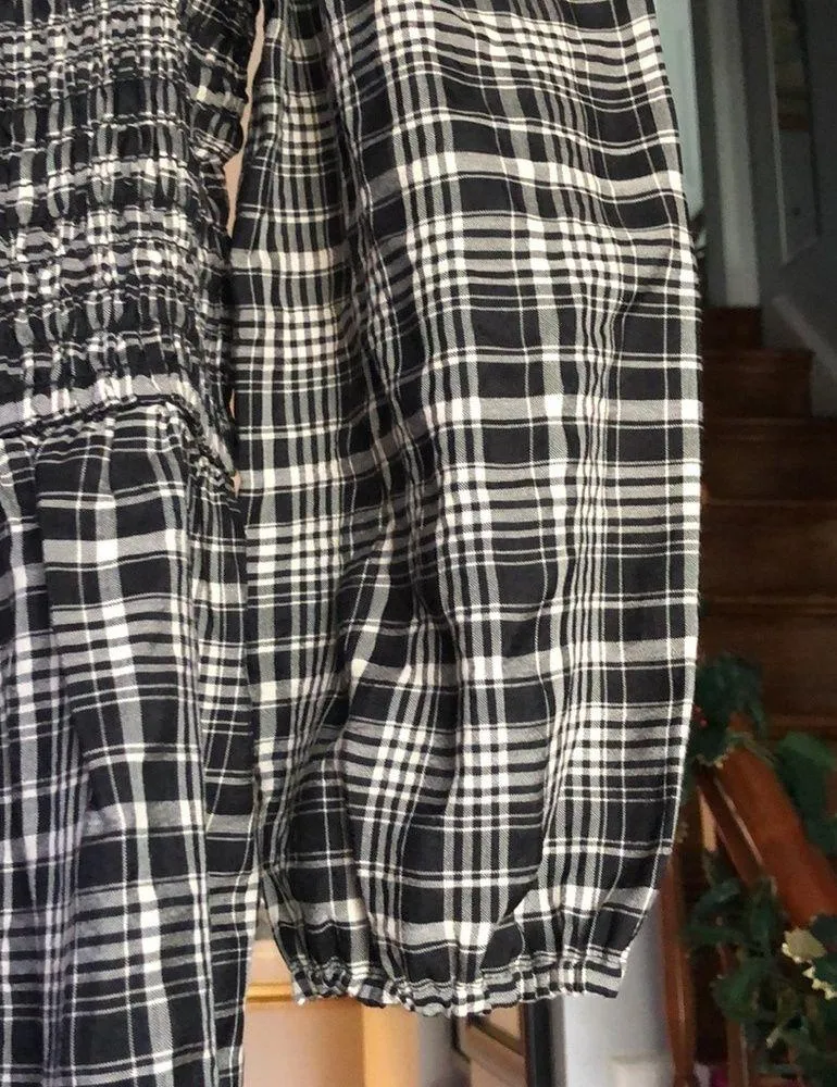 Pretty LOFT Plaid Midi Dress New With Tag Sz MP - Image 6