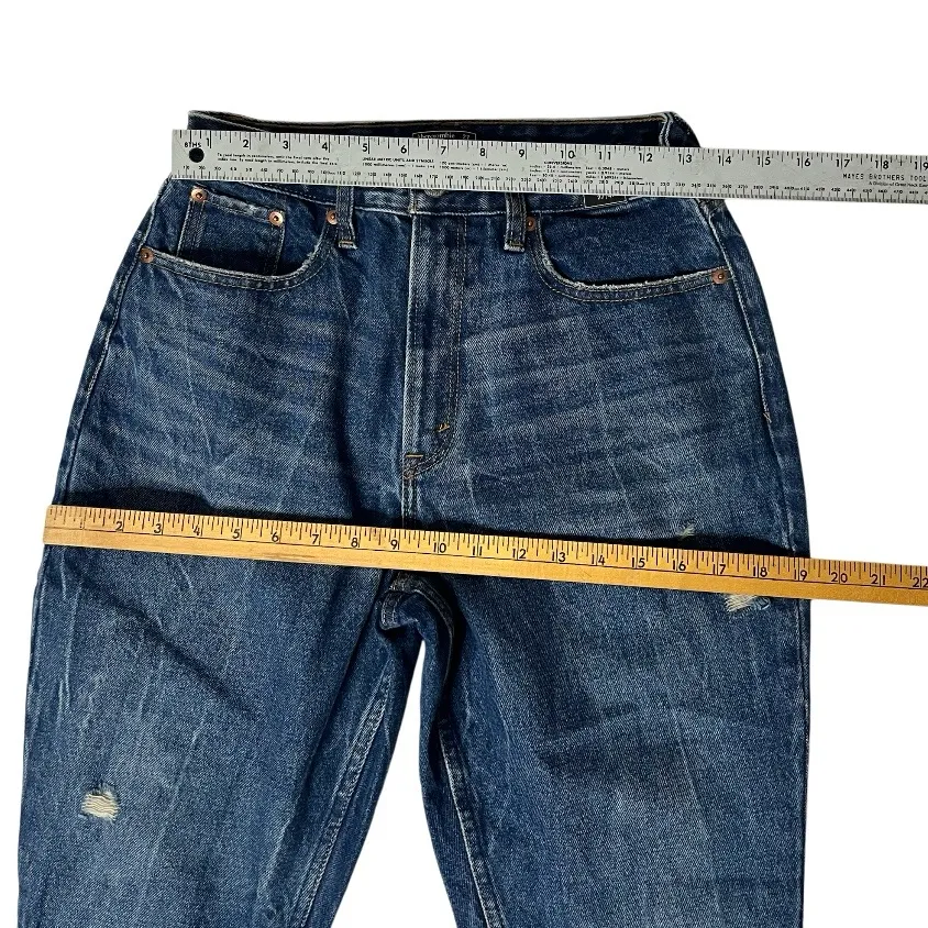 ABERCROMBIE & FITCH Blue Jeans High Rise Mom Jean Curve Love Size 27 4 NEW NWT - Image 5