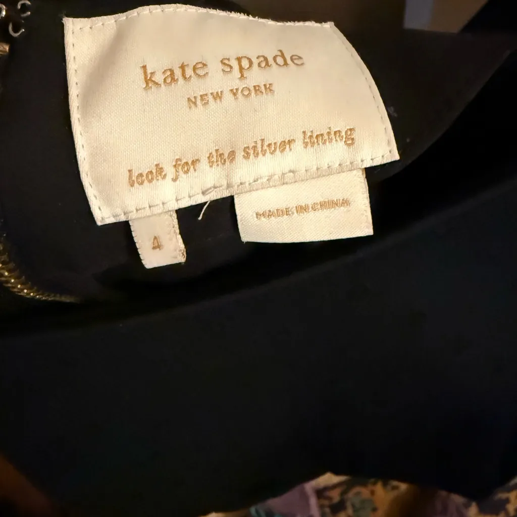 Kate Spade Black Long Sleeve Dress - Image 4