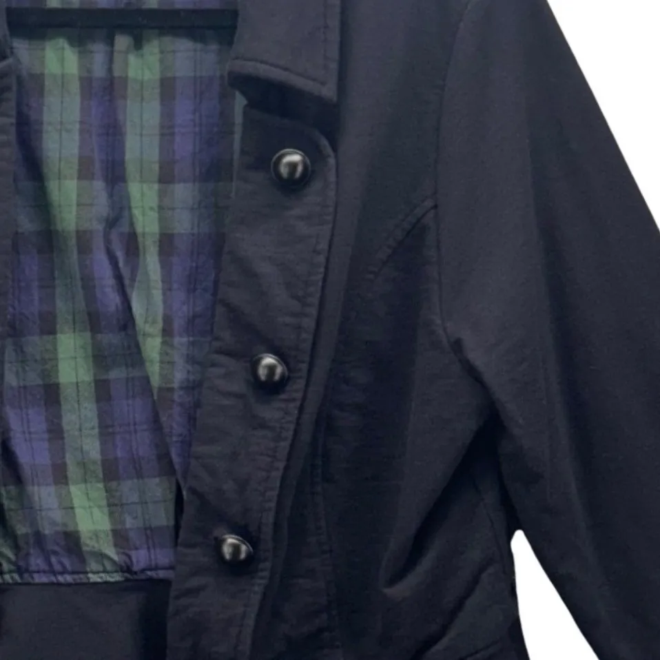 Soft‎ Surroundings Crop Fitted Blazer Black Large - Image 6