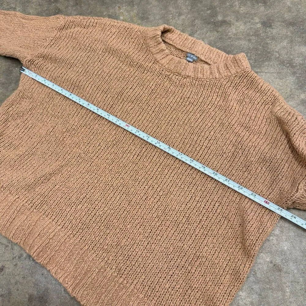 Aerie terracotta orange tan knit oversized sweater - Image 4