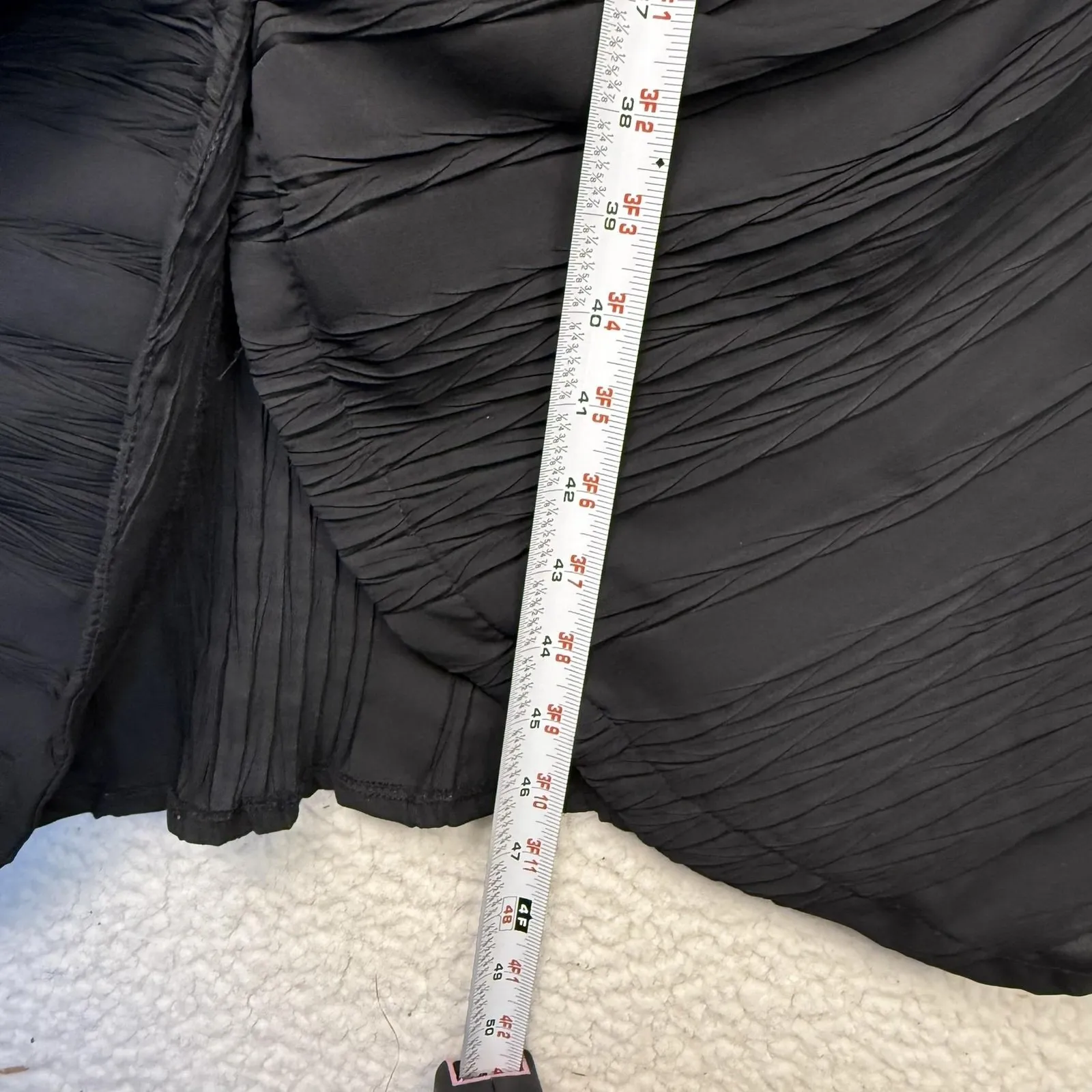 PrettyLittleThing‎ Dress Black Textured Gathered Long Sleeve Maxi Shirt Plus 20 - Image 8