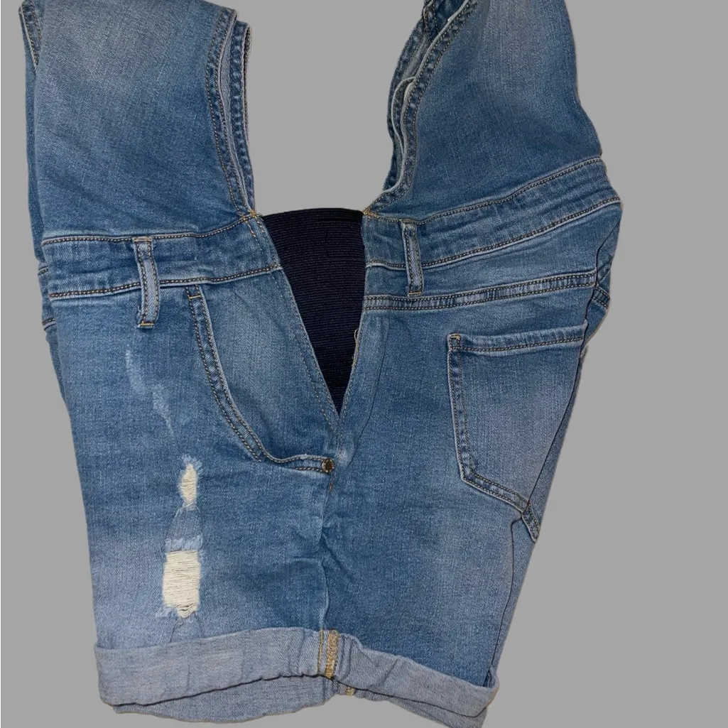 Indigo Size Medium Blue Maternity Light Wash Denim Apparel - Image 6