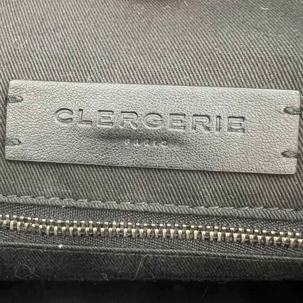 Clergerie Paris Queen tote black leather suede - Image 7