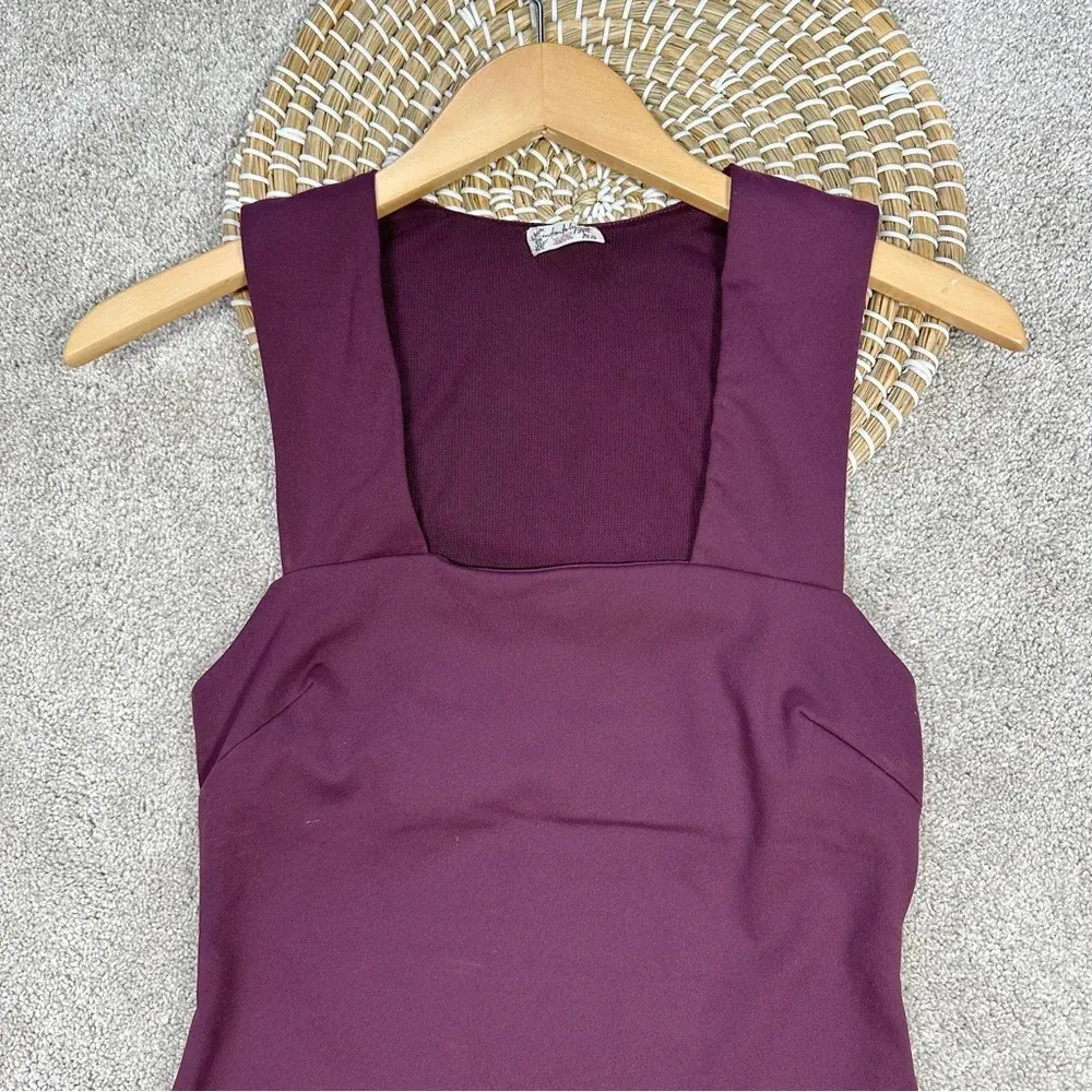 Free People Intimately She's So Sleek Duo Bodysuit Purple Eggplant Size SP - Image 5