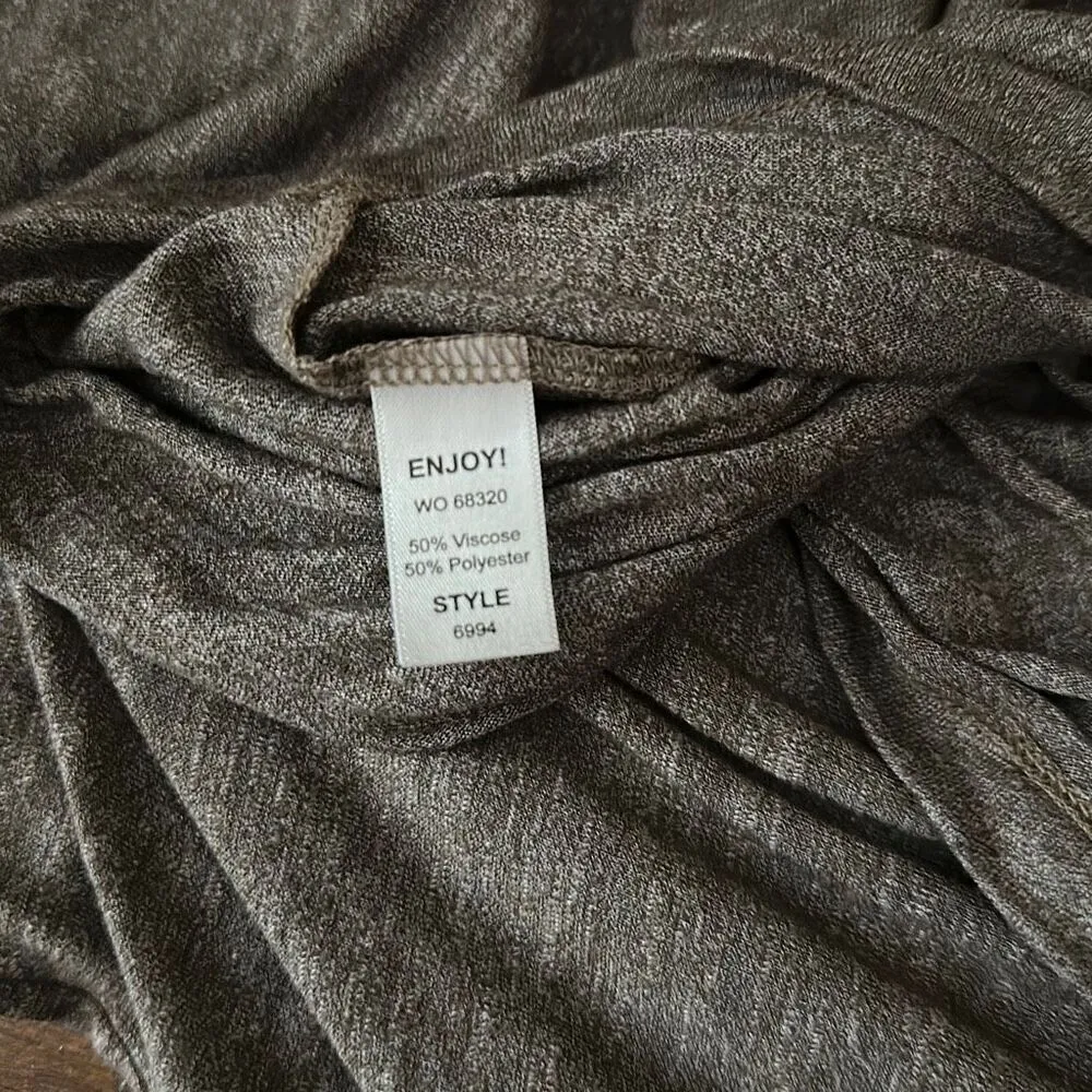 Michael Stars Heathered Brown Flowy Tank Top Size OS - Image 5