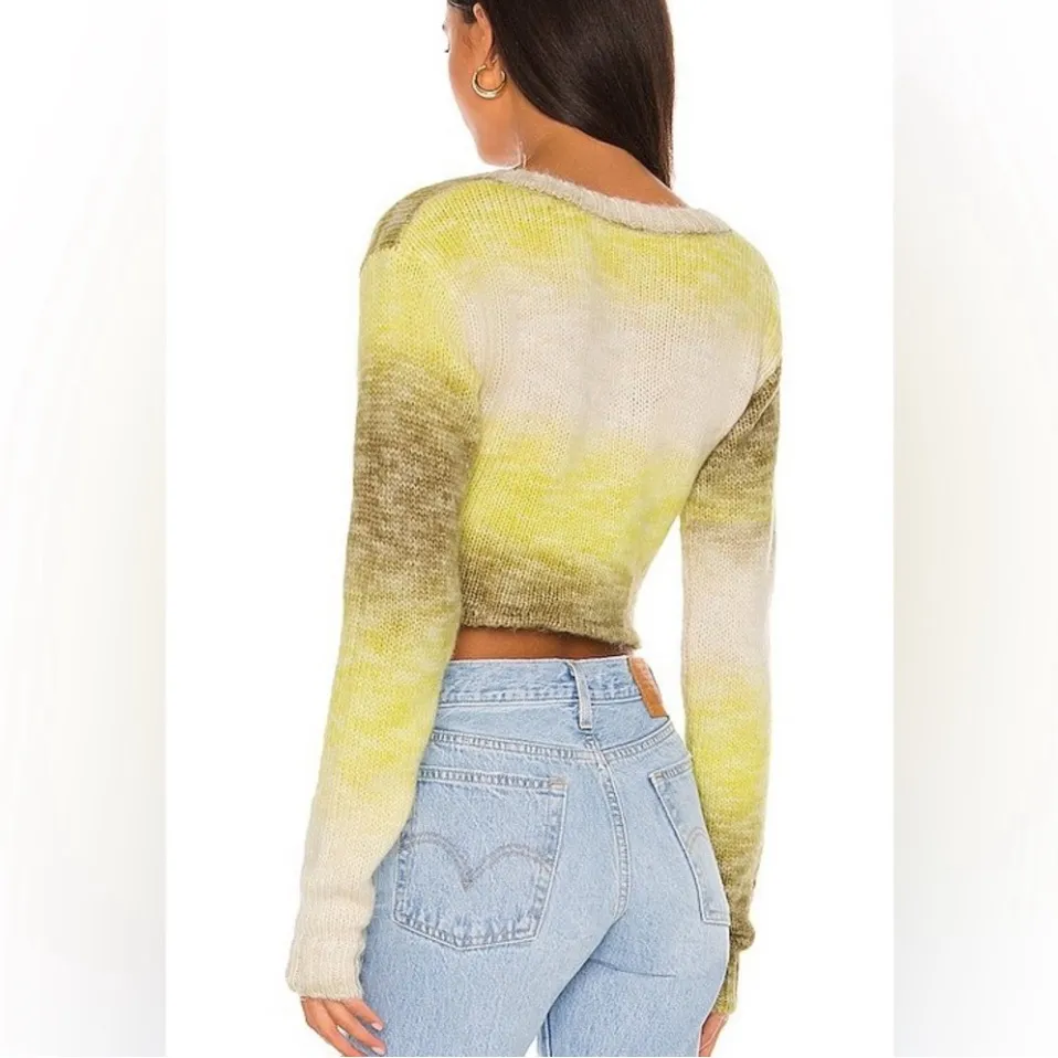 For Love & Lemons NWT  Celeste‎ Crop Sweater Sz Medium $113 - Image 3