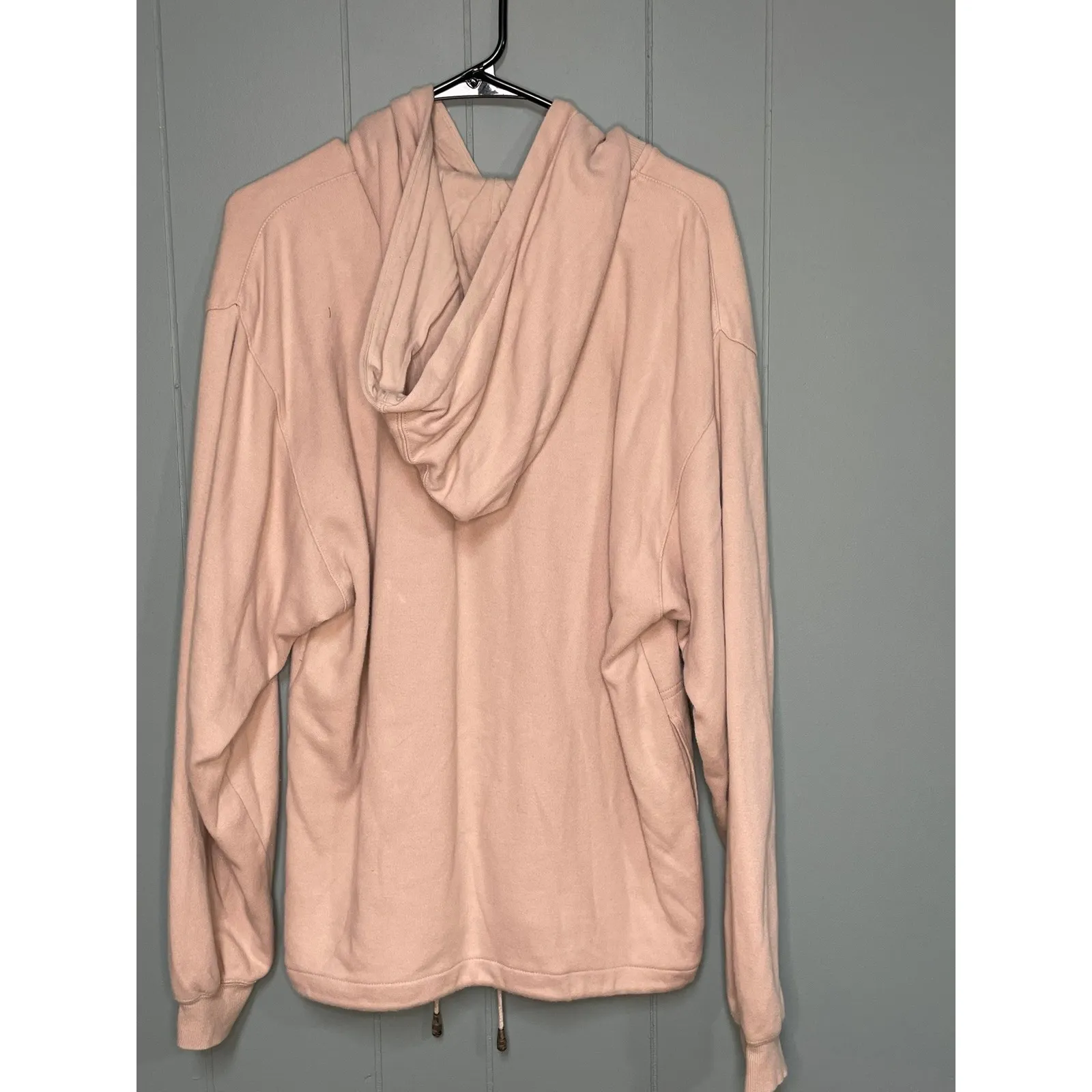 The Territory Ahead Pink Cotton Hoodie Pullover Drawstring Hood Size S - Image 2