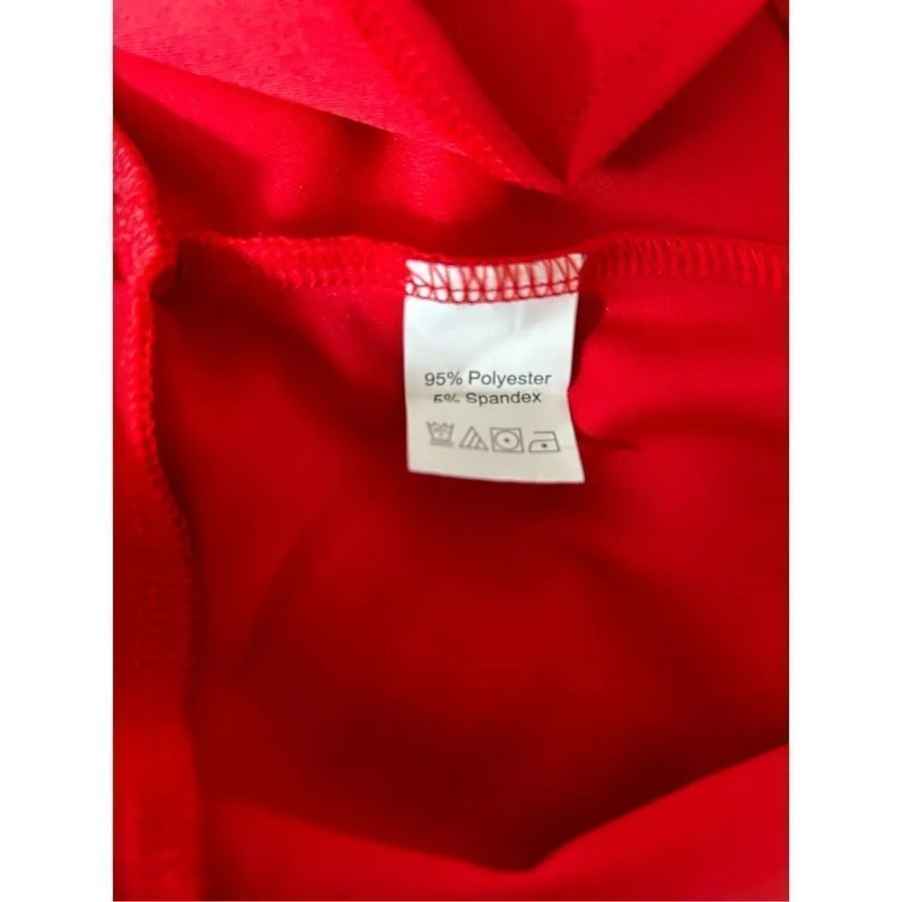 NEW Classic Red Formal Cocktail Dress L Size L - Image 3