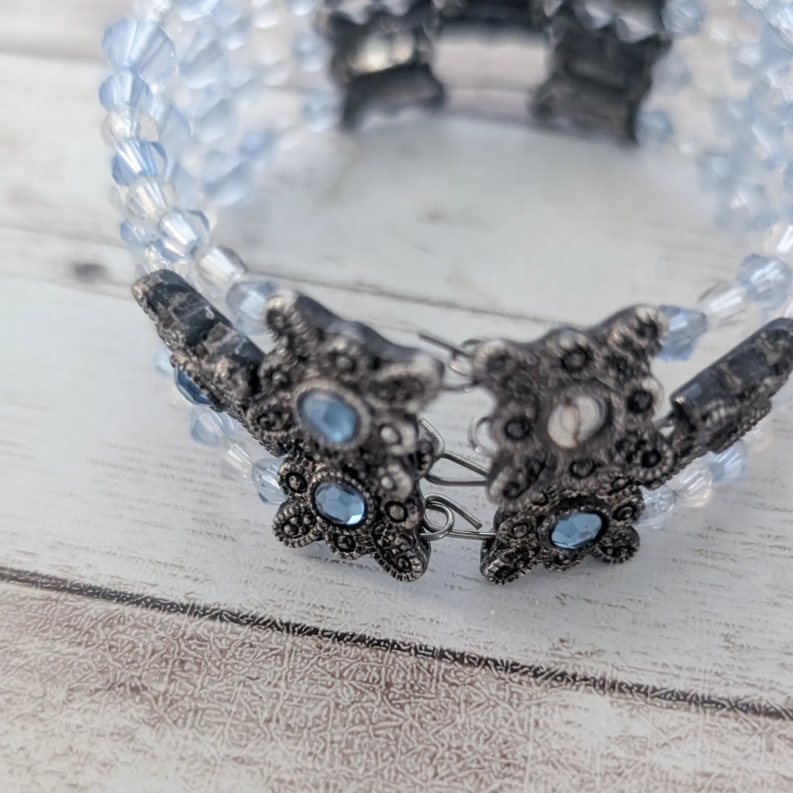 Vintage Bracelet Blue & Grey - Image 6