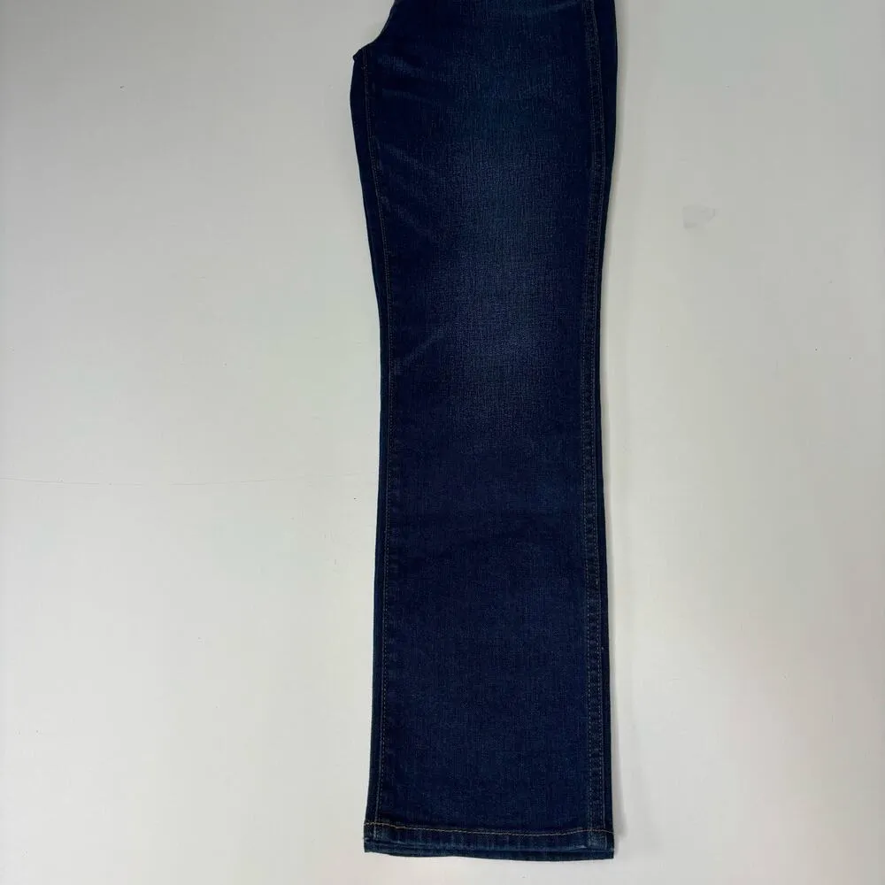 J. Crew Vintage Straight Leg Dark Blue Jeans High Waist 26 - Image 10