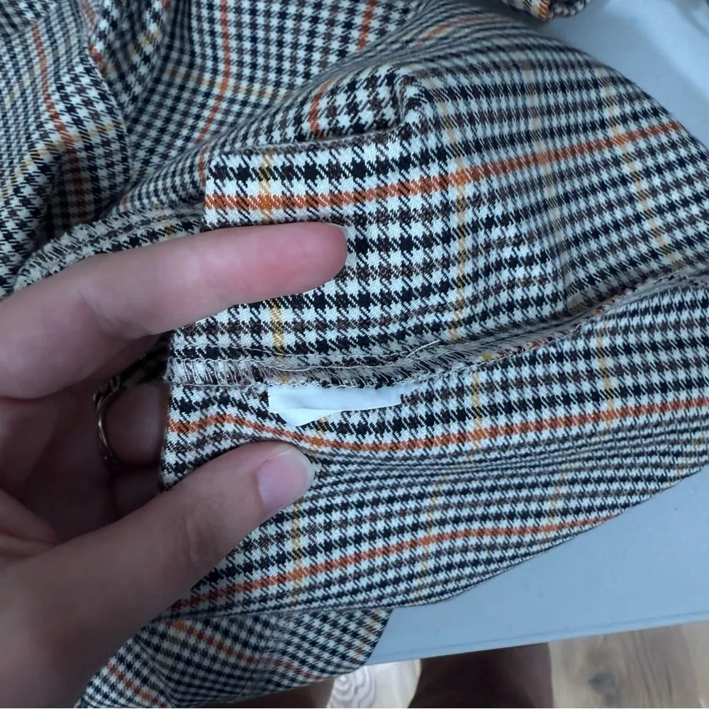 Zara V-Neck Plaid Button Long Sleeve Dress XS EUC - Image 9