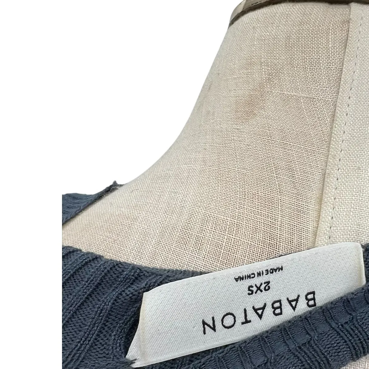 Aritzia Babaton Compose Dress Knit Sweater Cut Out Long Sleeve‎ Gray Size 2XS - Image 11