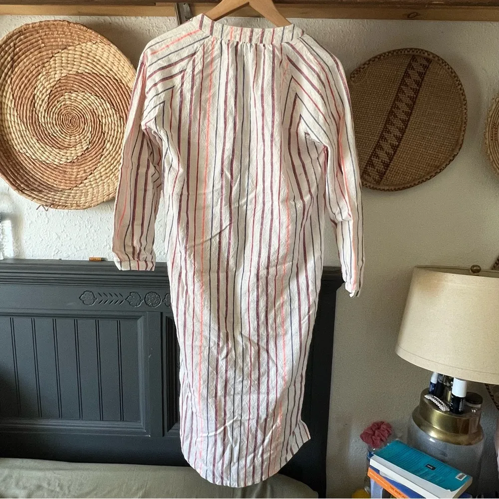 Sundry Anthropologie Striped Cotton Midi Tunic Dress - Image 5