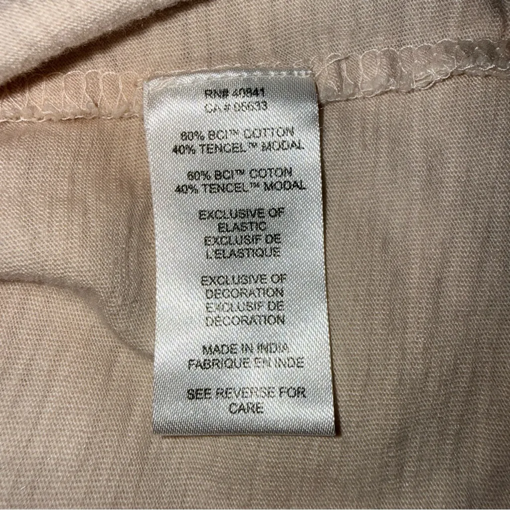 Aventura Cream Long Sleeve Top with Blue Floral Embroidery Size M - Image 10