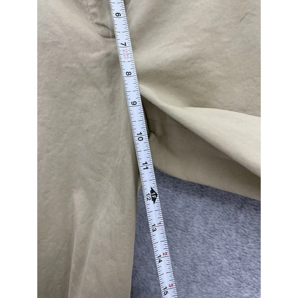 Talbots Women's Pants Solid Tan Brown Size 6P Petites Straight Leg Cotton Blend - Image 10