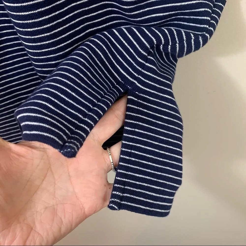 J Crew Navy Striped Tank Knit Dress - Image 3