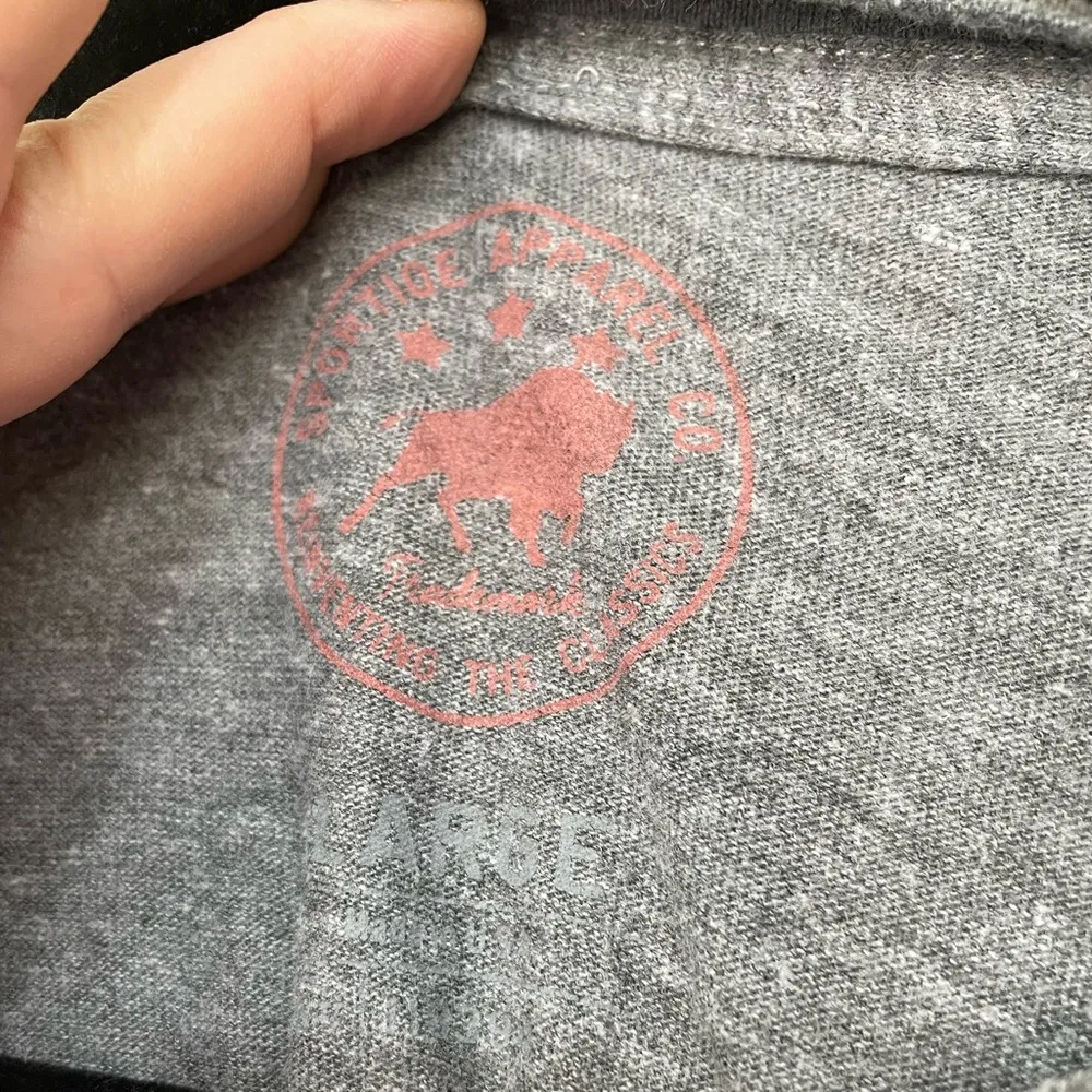 OAR Short Sleeve Band T Shirt Grey Of A Revolution Shield Velvet Size L Gray Size L - Image 5