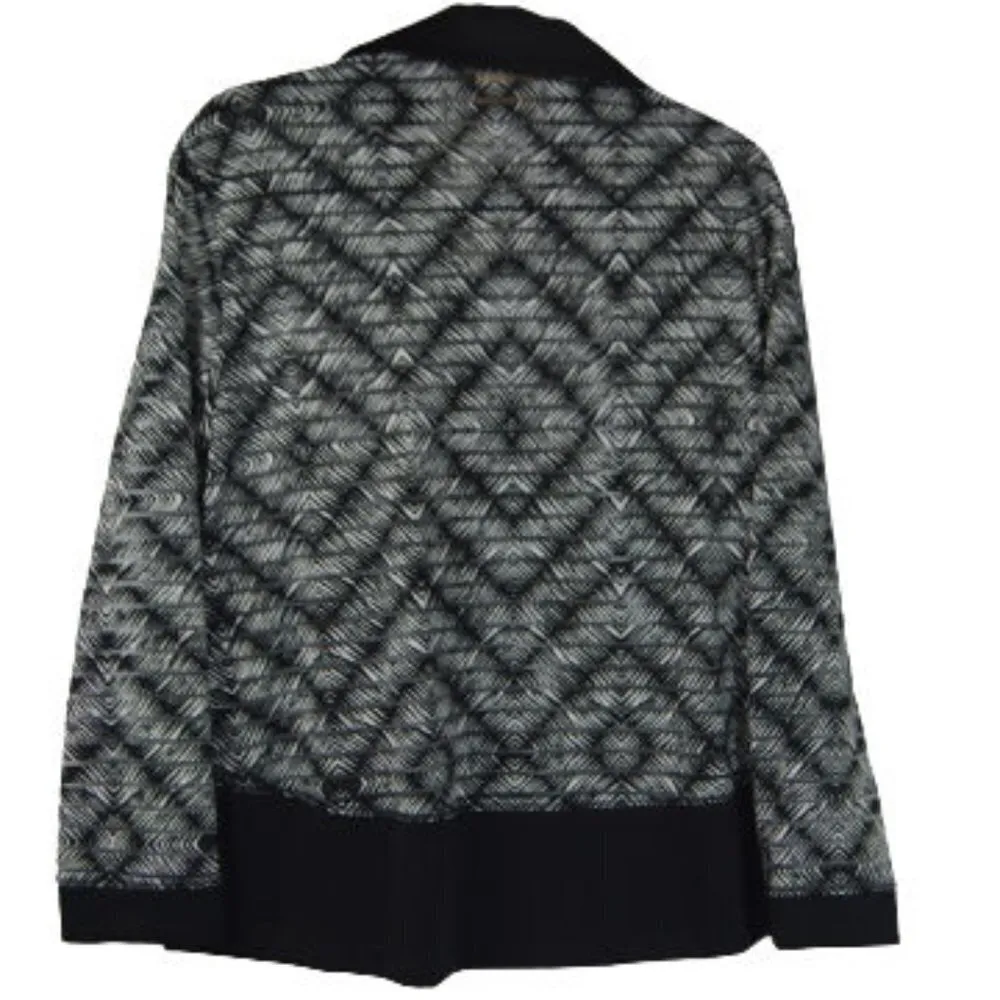 Ruby Rd. Lightweight Short Sheer Jacket Size: M Black Size M - Image 2