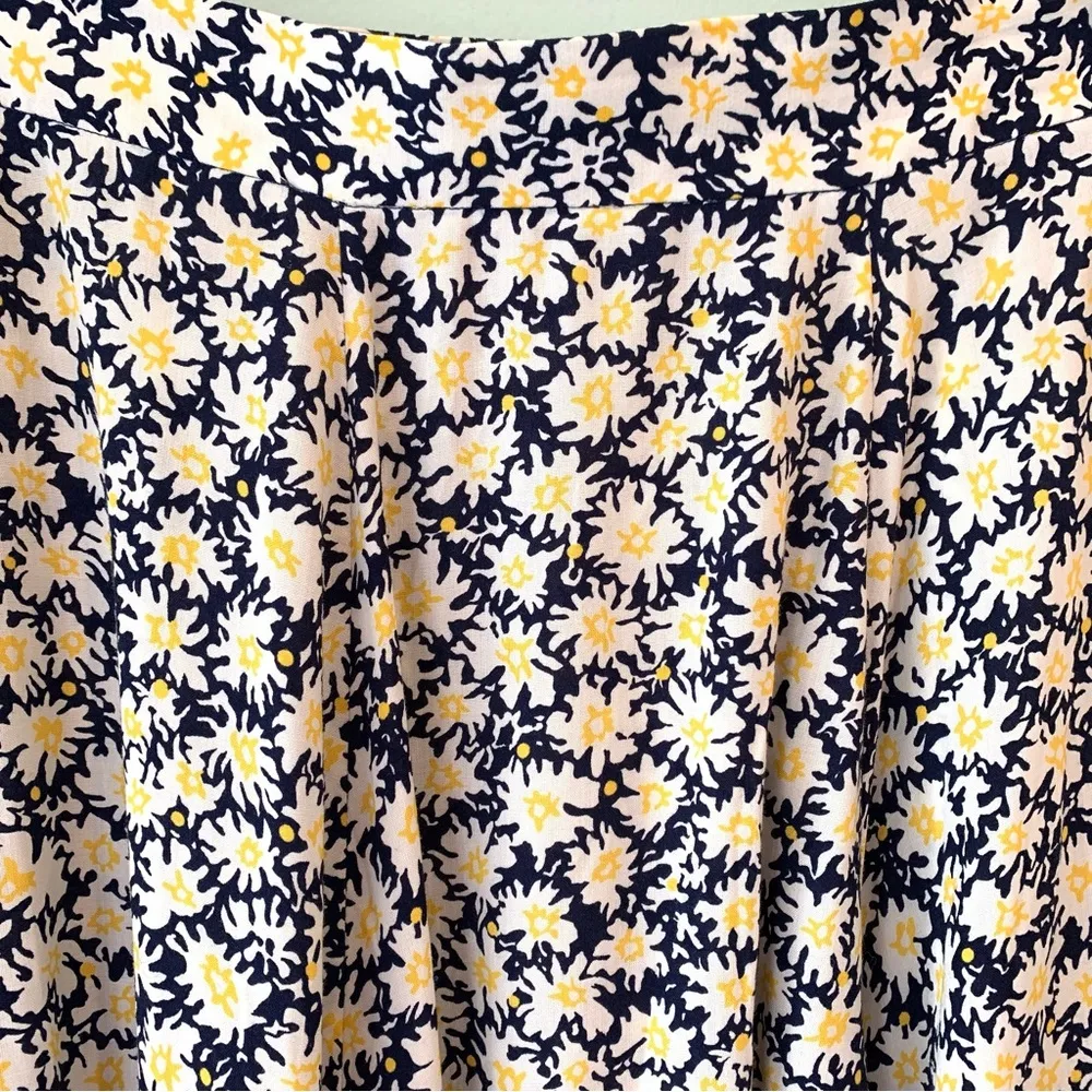 Vintage JH Collectibles Floral Rayon Maxi Skirt 16 POCKETS - Image 5