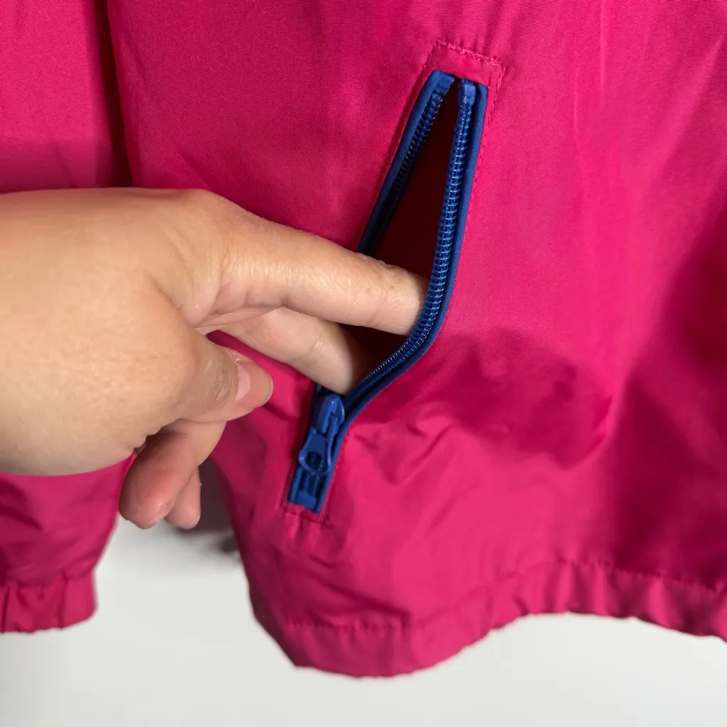 Walt Disney World Women’s Pink Large Windbreaker With Pockets Hooded With Logo - Image 6