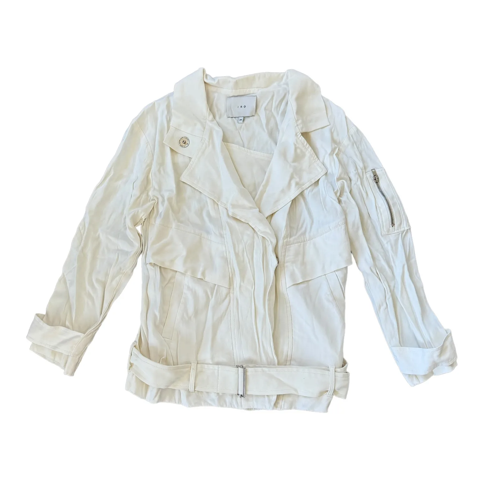 IRO  White Moto Jacket - Image 3