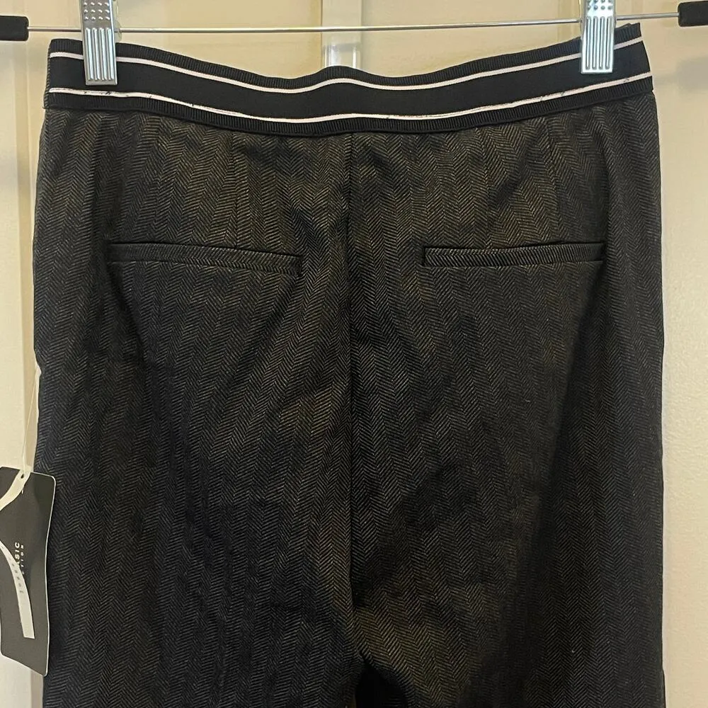 NWT Zara Herringbone Skinny Pants - Women Size S - Black/Gray/White - Image 6