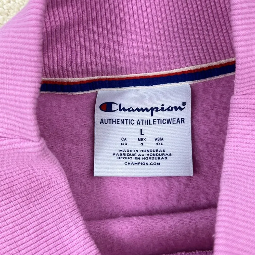 Champion: Pink Mock neck Sweatshirt - Image 4
