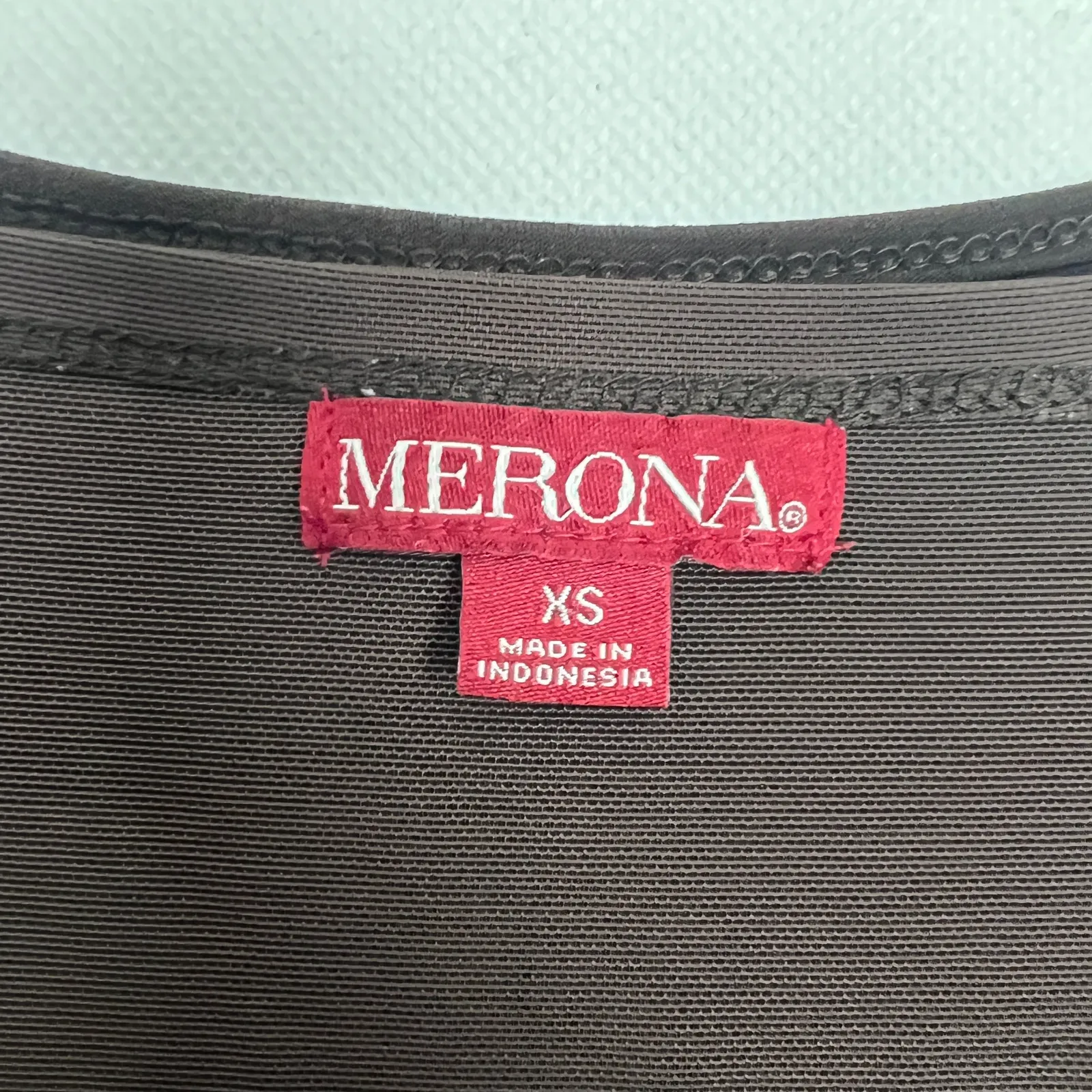 Merona Brown Pullover Sheath Midi Dress Size XS - Image 2