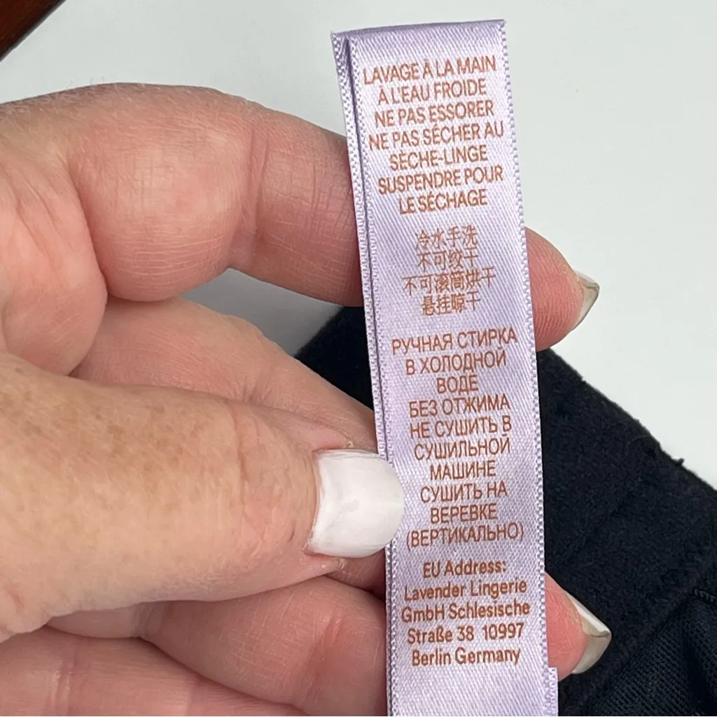 Savage x Fenty Romantic Corded Lace Unlined Balconette Bra Womens 42DD‎ Black Size undefined - Image 5