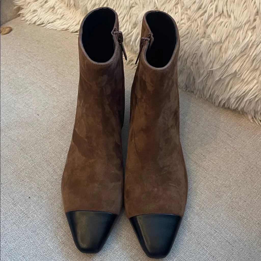 Veronica Beard Cecile Suede Ankle Boots - Image 4