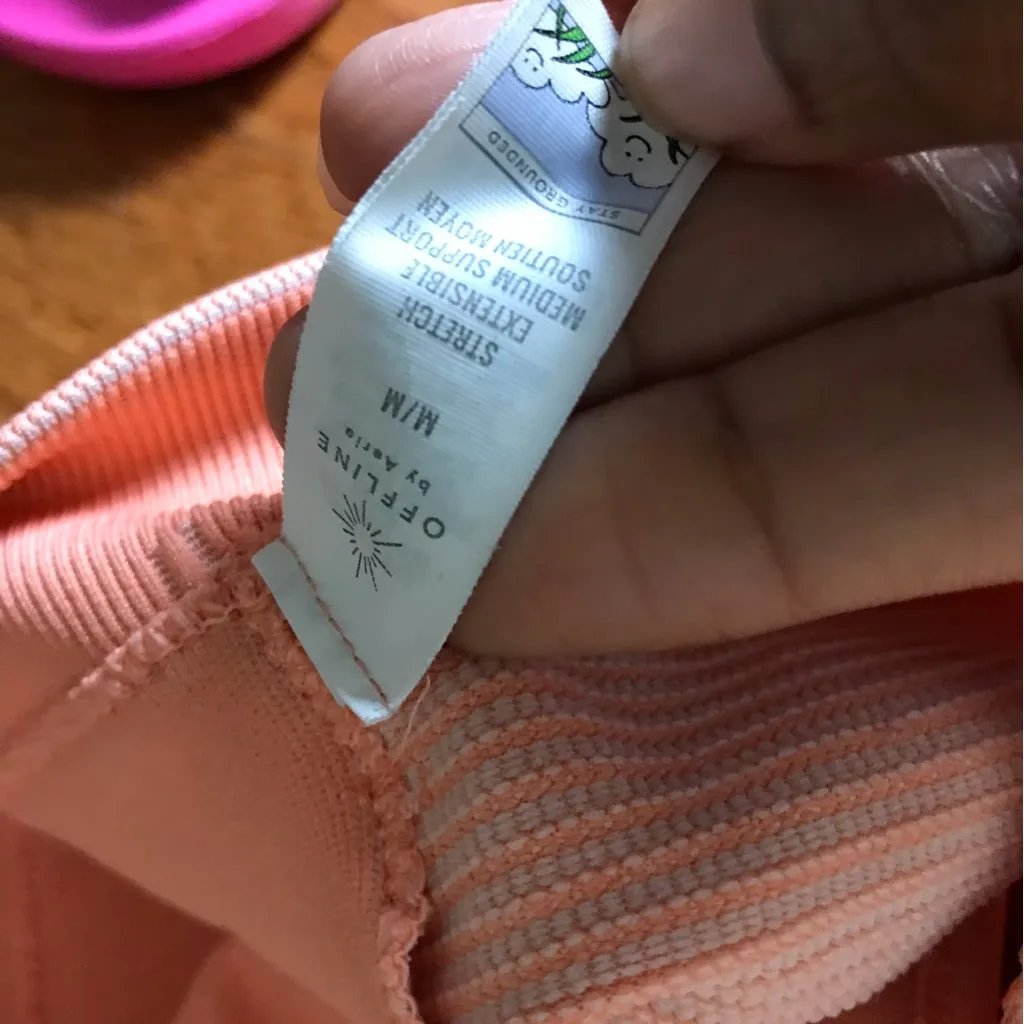 Aerie Coral Pink Offline Sports Bra - Image 5