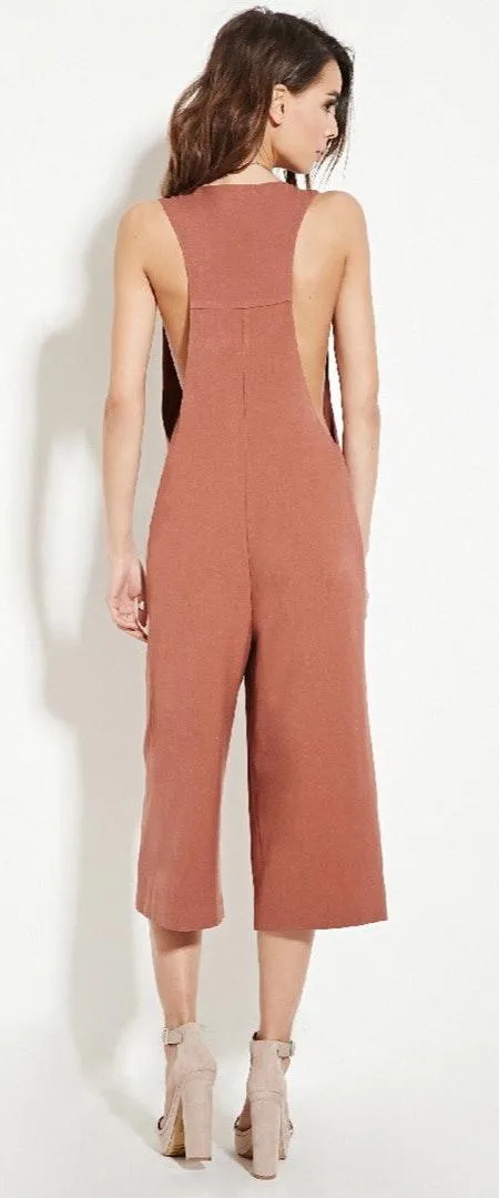 Contemporary Textured Culottes Jumpsuit - Image 2