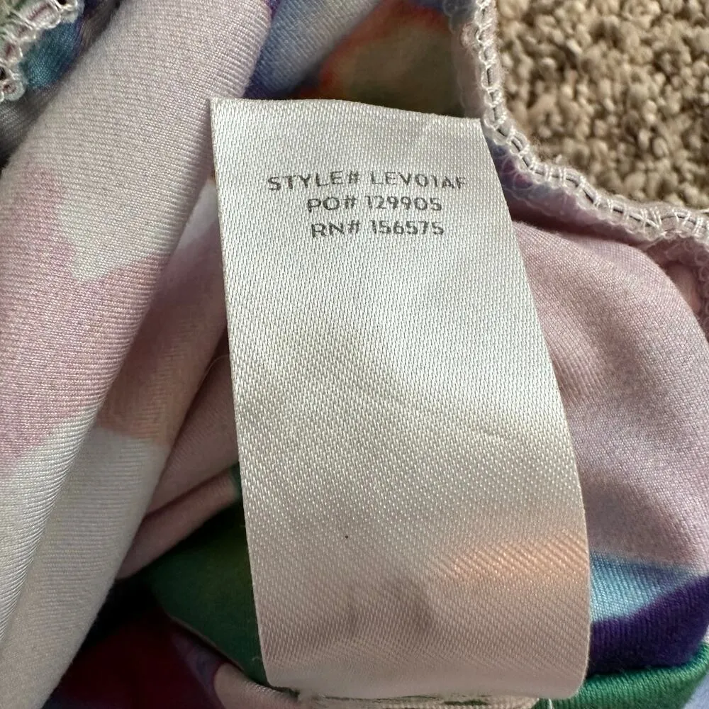 Lulu's Make Progress multicolor floral print long-line sports bra size S - Image 6