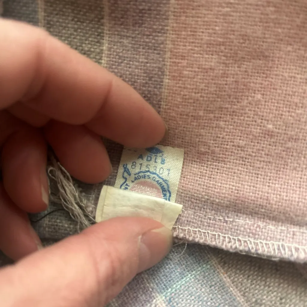 Vintage 80s pink pastel pleated wool skirt Size XS/S - Image 5