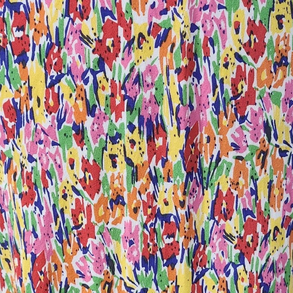 Rixo Floral Maxi Dress Size 8 Rixo for Target Floral Dress with Puffy Sleeves Yellow Size M - Image 7