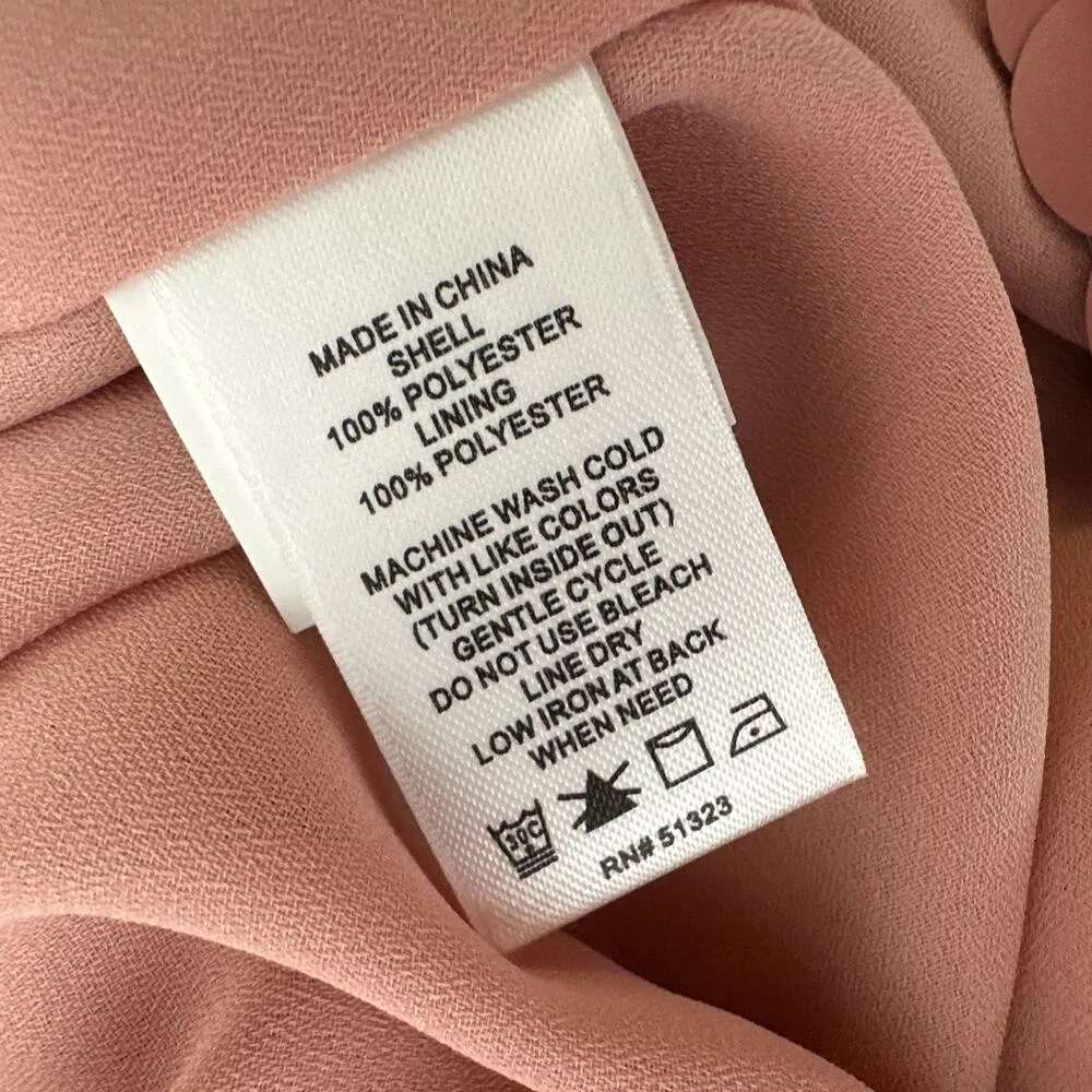 1.STATE Sequin Pailette A Line Mini Skirt Pink Party Glam High Waist XS NWT - Image 6