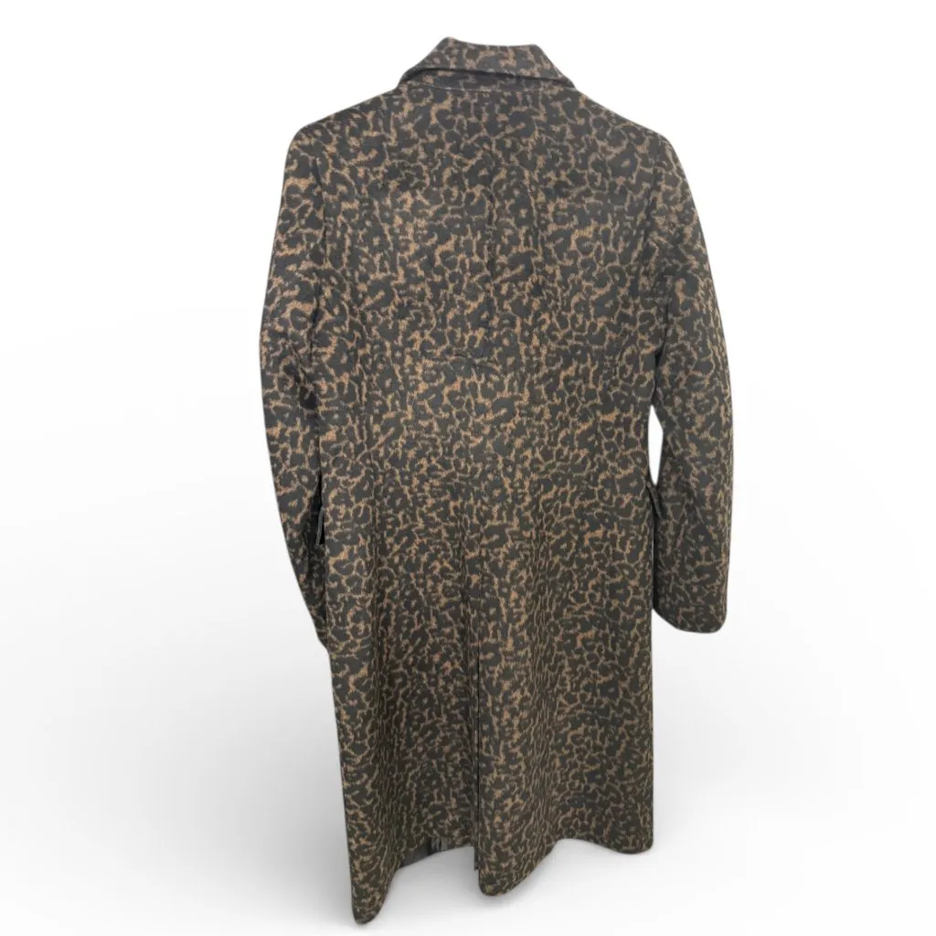 Tahari Leopard Print Long Coat Jacket – Size M – MSRP $395 - Image 2