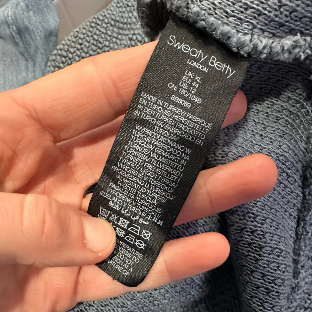 Sweaty Betty Restful Bouclé Half Zip Pullover Charcoal Womens Size 12 - Image 8