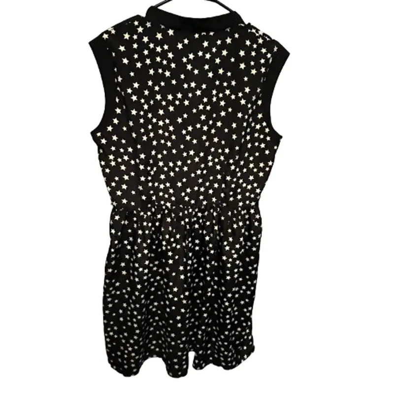 Robbie Bee Sleeveless Star Lightweight Dress L - Image 2