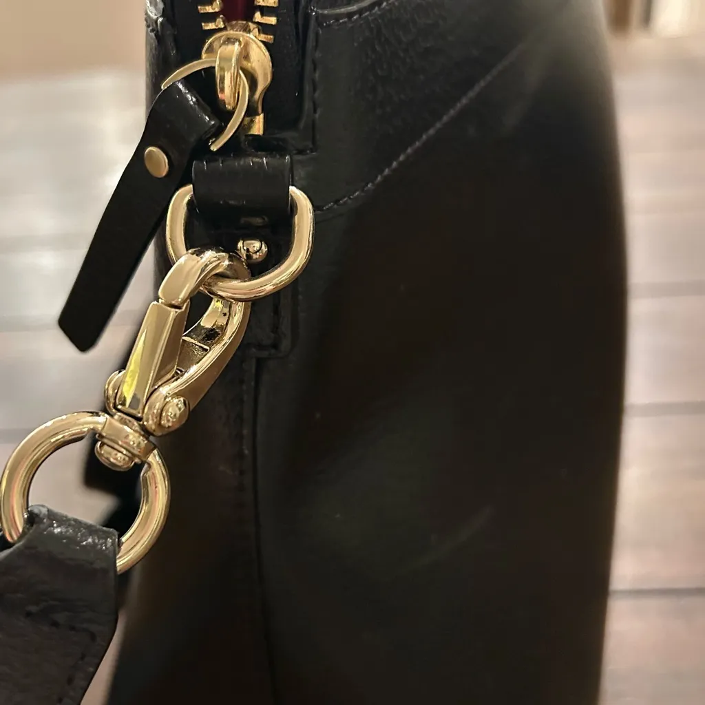 Kate Spade New York Black Bow Saffiano Leather Julita Kirk Park Satchel Bag - Image 15