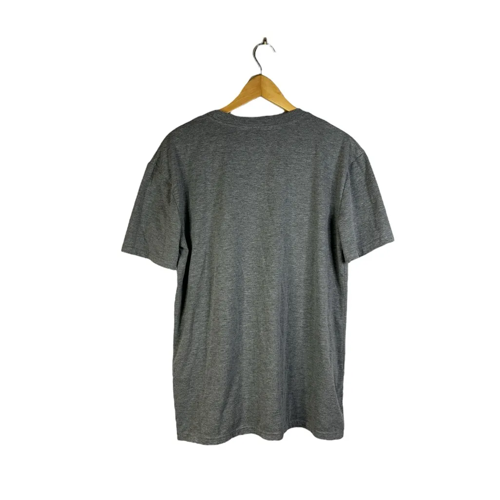 Whimsical Patriotic Gnome Shirt Women’s Casual Stretch Gray US Gnome Graphic Tee Size XL - Image 5